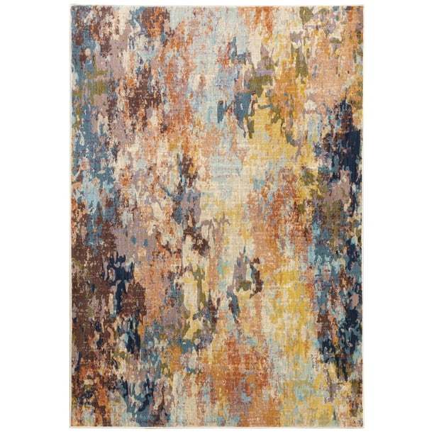 Multi/Multi 5' x 8' Solo Rugs Devon Contemporary Geometric Area Rug Multi/Multi 5' x 8' Solo Rugs Devon Contemporary Geometric Area Rug